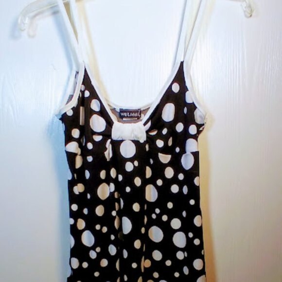 WET SEAL • Polka Dot Spaghetti Strap Top NWT-Large - Picture 5 of 16